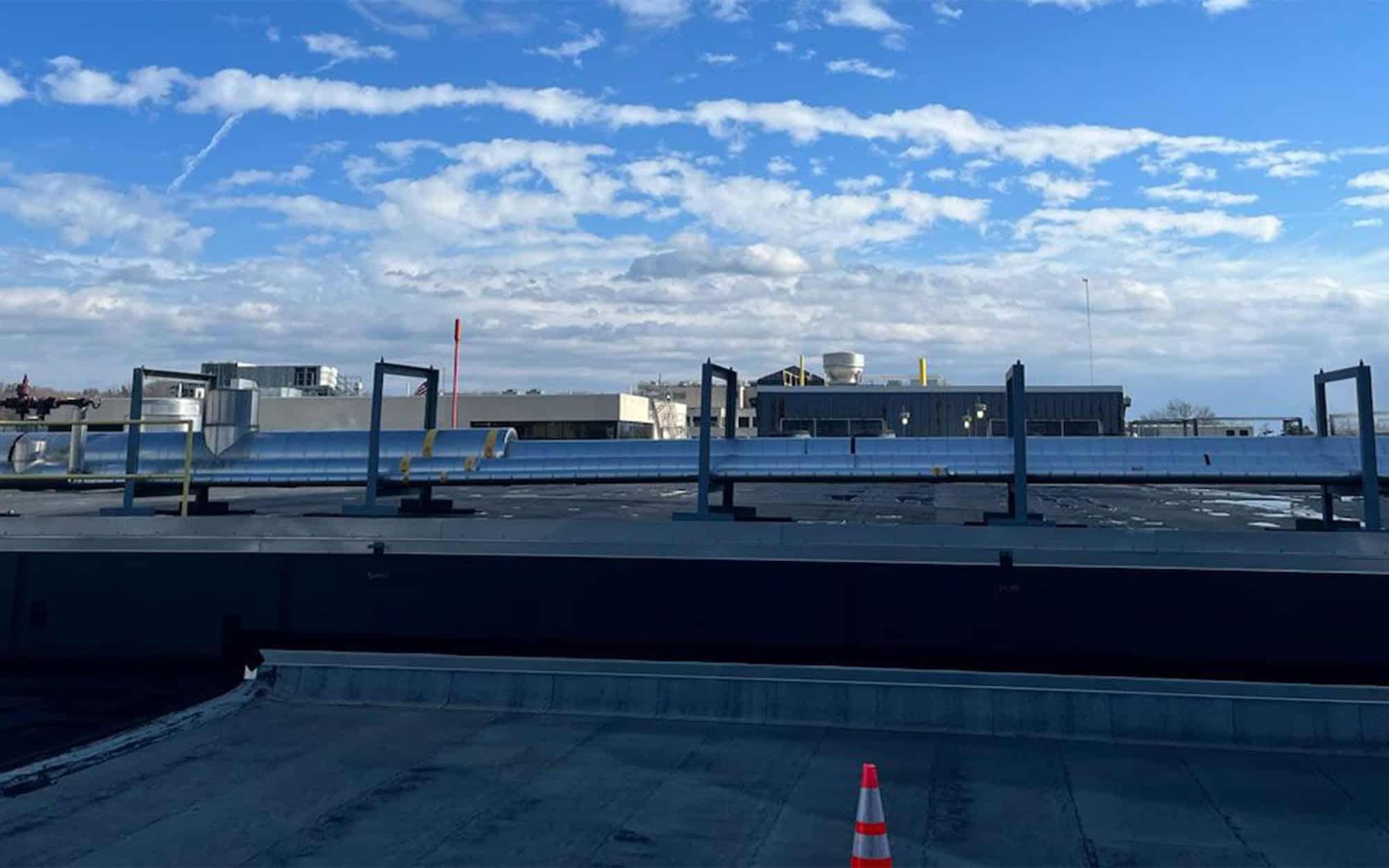 Air Conditioning Units On Roof Of Building