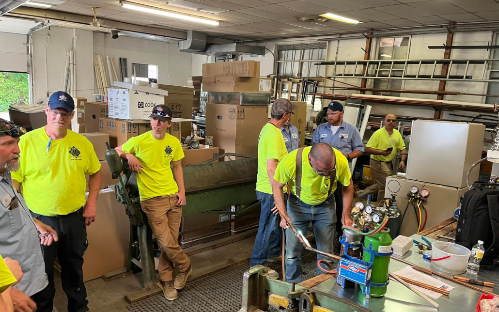 Ckp Workers Discussing Projects