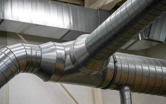 Ductwork Inside Commercial Building