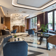 Modern Hotel Lobby Seating Area