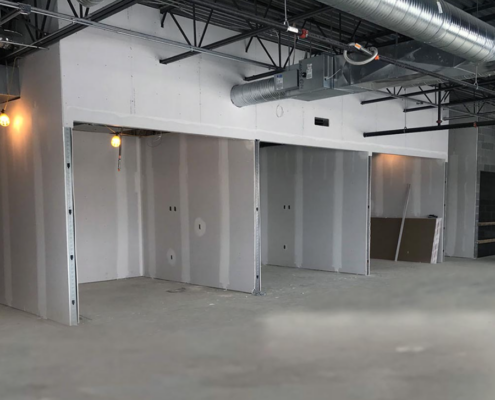 HVAC ducts for apartment complex